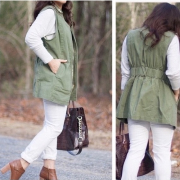 Cabi cargo vest Explorer style zipup vest size small green - Picture 4 of 12